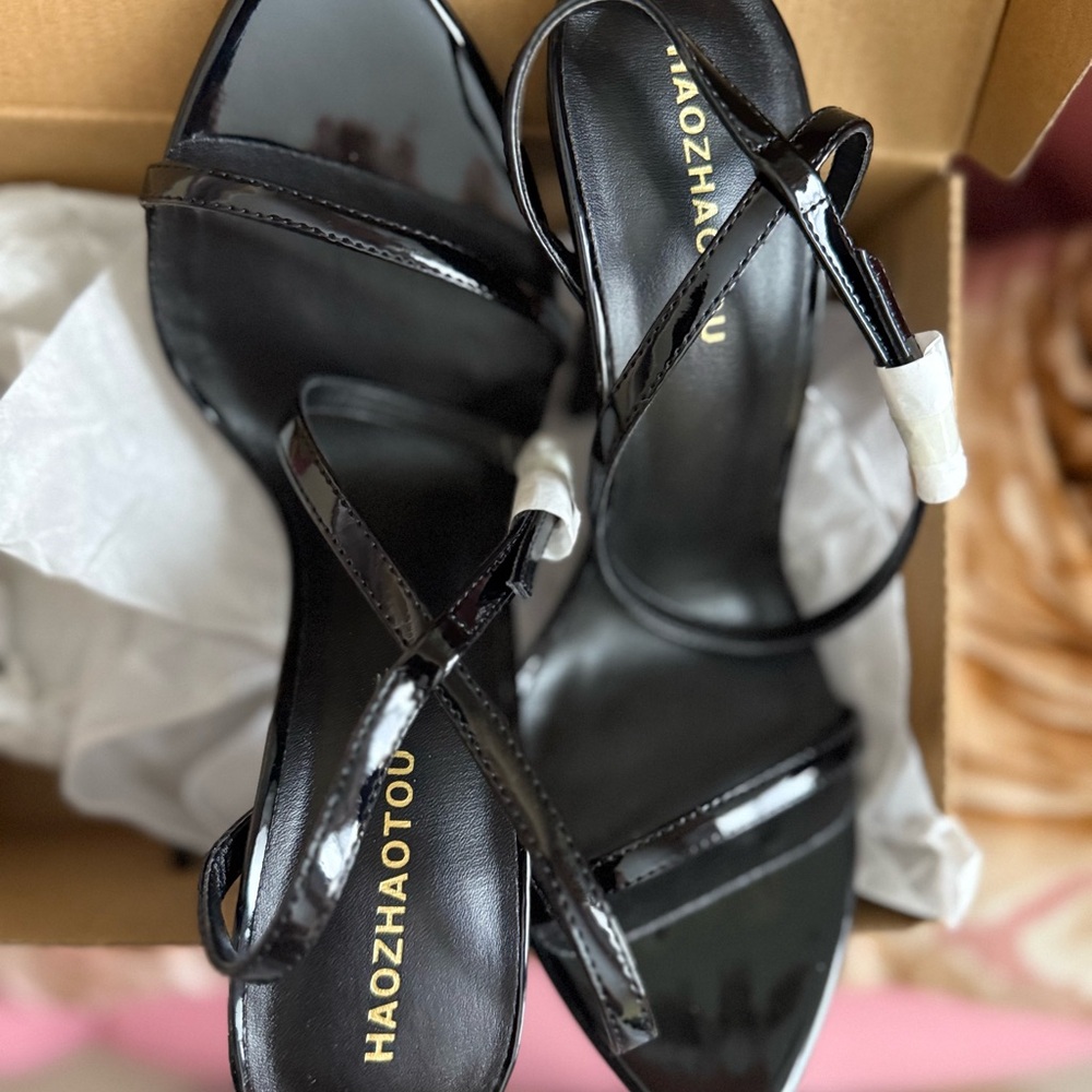Black Patent Leather Heels